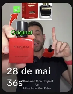 Capa do vídeo de Perfume masculino Attracione Men